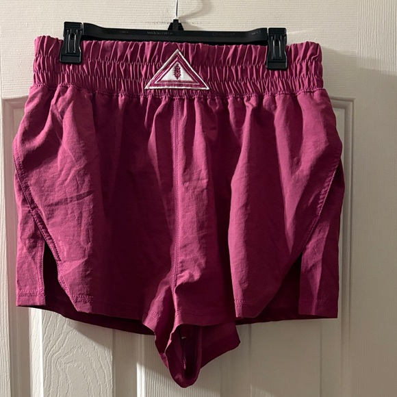 FP Movement by Free People Pants - FP Movement by Free People Dark Pink shorts size L